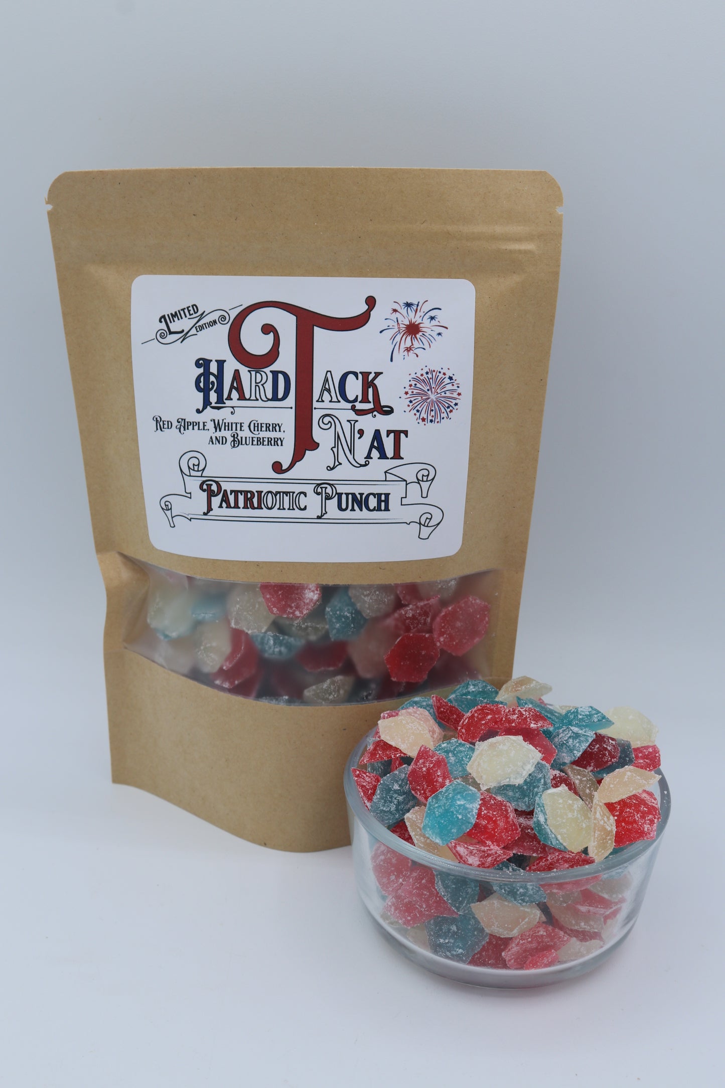 Patriotic Punch Hard Tack Candy
