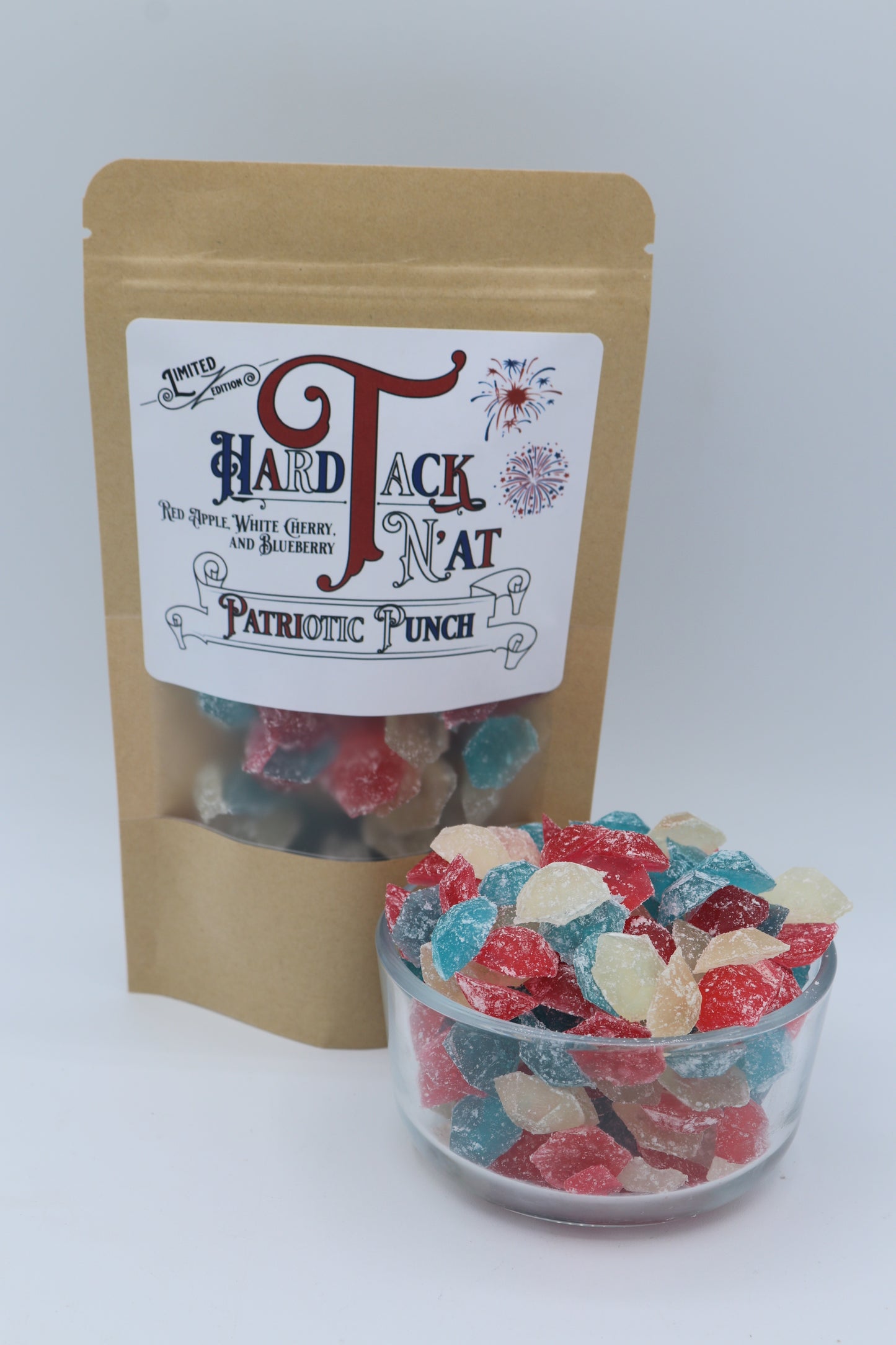 Patriotic Punch Hard Tack Candy