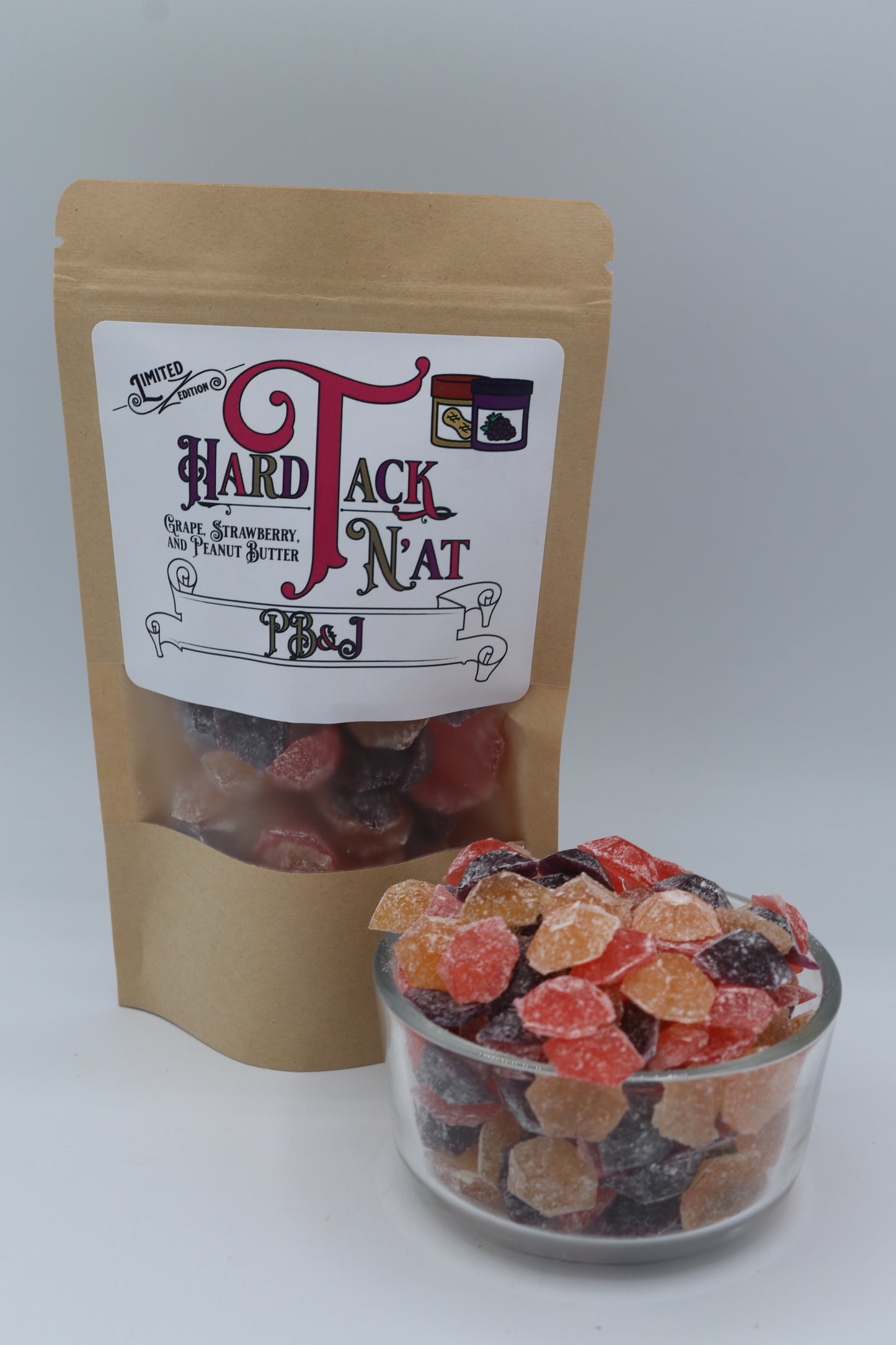 PB&J Hard Tack Candy