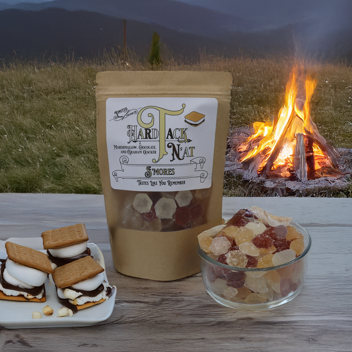 S'mores Hard Tack Candy