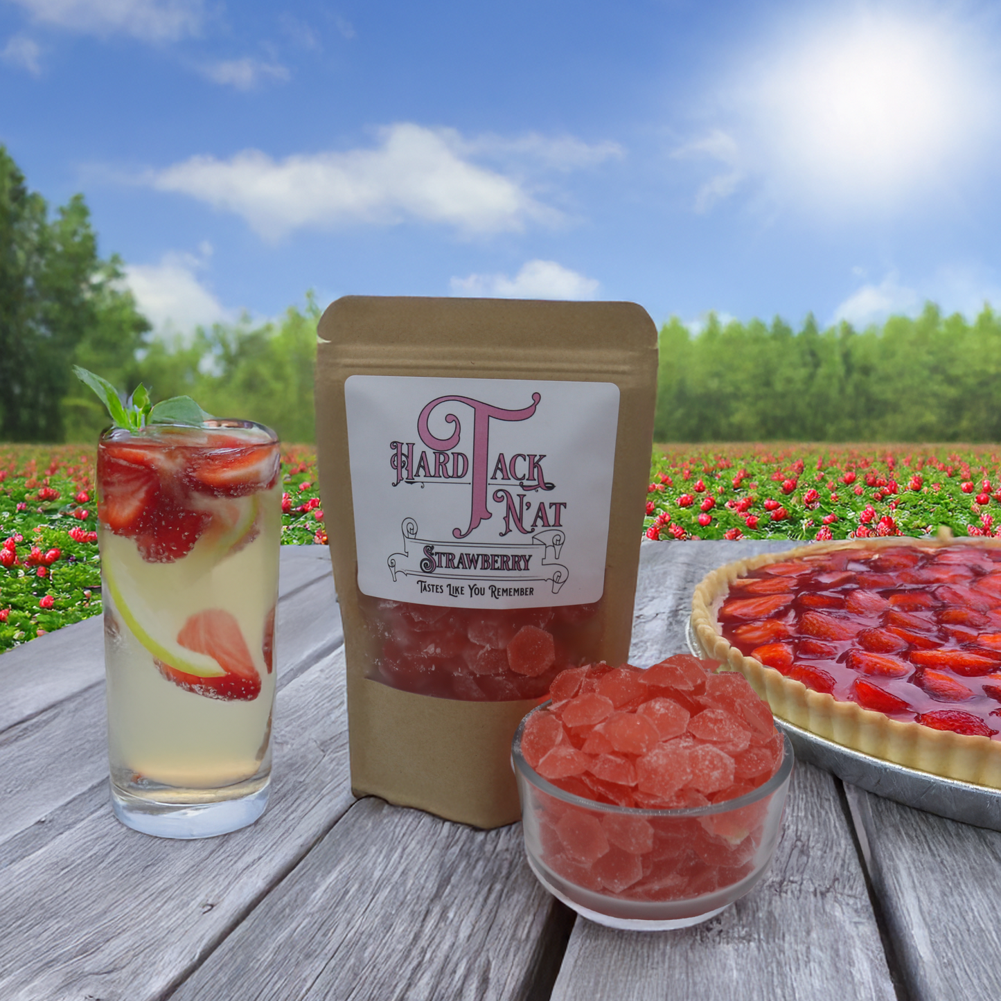 Strawberry Hard Tack Candy