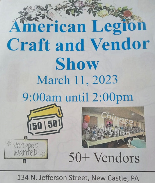 New Castle Craft Show at Amerian Legion