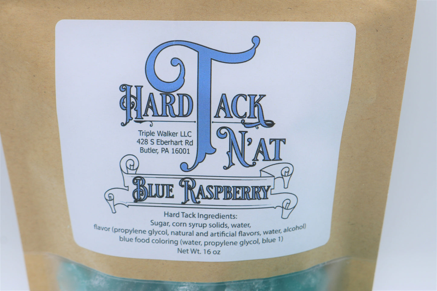 Blue Raspberry Hard Tack Candy